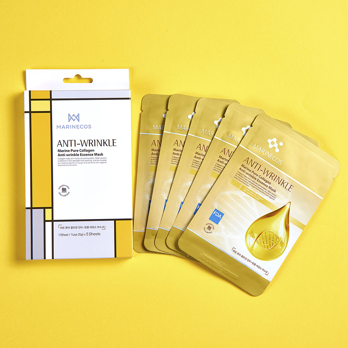 海洋純淨膠原抗皺精華面膜 - Anti-Wrinkle Essence Mask